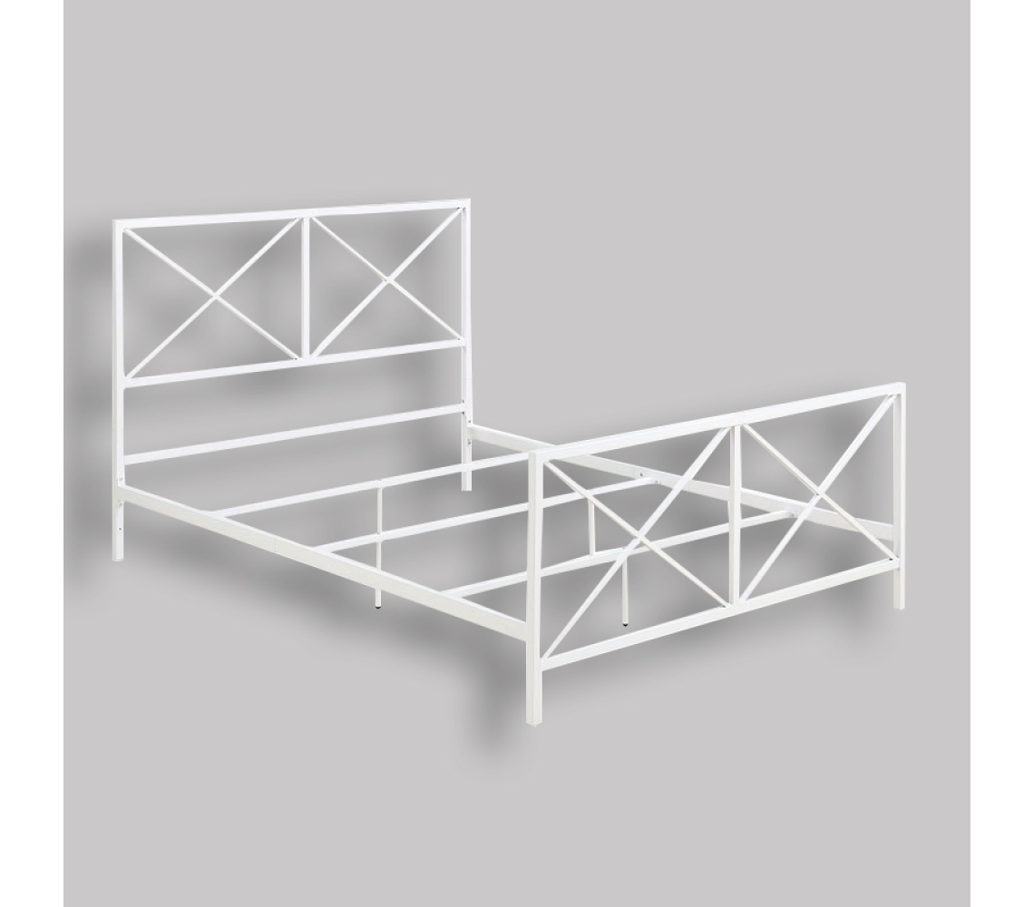  X Gloss White  Metal Bed