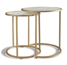 Calacatta Nest of Tables - Gold