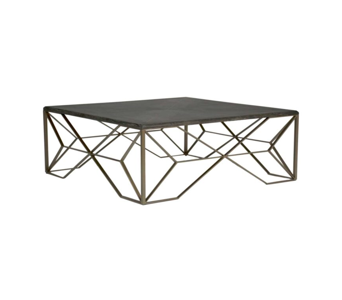 Theodore Coffee Table-Cerused Dark Gray (G)