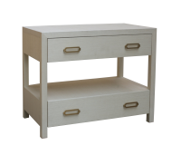 Raffia Wrapped Bedside Table