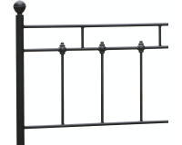 Shaker Metal Bed - Black