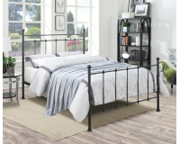 Shaker Metal Bed - Black