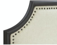 Beige One Box Metal Bed