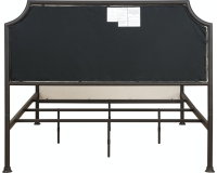 Beige One Box Metal Bed