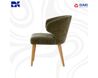 The Niles Moss Fabric Dining Chair 