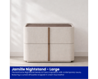 Jamille Nightstand - Cream