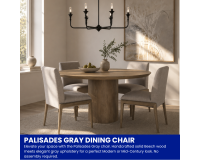 Palisades Gray dining chair