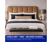 JAMILLE BED - KING - MILLIKEN COGNAC