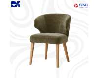 The Niles Moss Fabric Dining Chair 