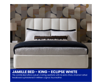 JAMILLE BED - KING - ECLIPSE WHITE