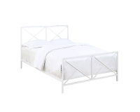  X Gloss White  Metal Bed