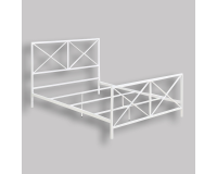 X Gloss White  Metal Bed