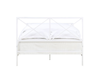  X Gloss White  Metal Bed