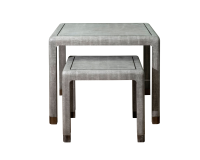 Nesting shagreen tables