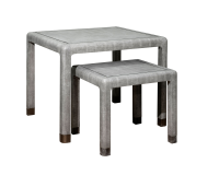 Nesting shagreen tables