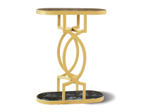 NATASHA SIDE TABLE - Gold (GABBY)