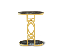 NATASHA SIDE TABLE - Gold (GABBY)