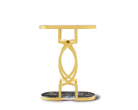 NATASHA SIDE TABLE - Gold (GABBY)