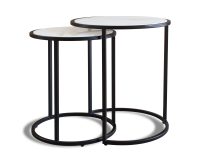Calacatta Nest of Tables - Black