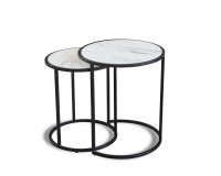 Calacatta Nest of Tables - Black