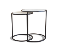 Calacatta Nest of Tables - Black