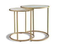 Calacatta Nest of Tables - Gold