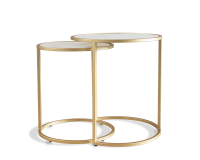 Calacatta Nest of Tables - Gold