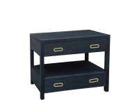 Raffia Wrapped Bedside Table