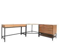 SMI Corner Table with Drawers