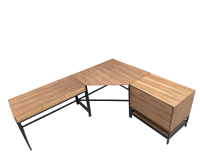 SMI Corner Table with Drawers