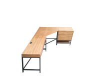 SMI Corner Table with Drawers