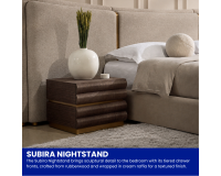 Subira Nightstand Brown