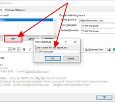 Cách tạo và thêm chữ ký cá nhân vào email OUTLOOK