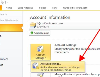Cách thay đổi họ tên hiển thị trong tài khoản email Outlook