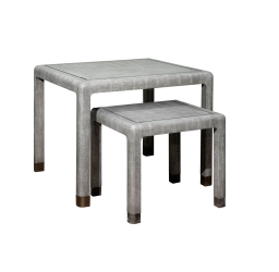 Nesting shagreen tables