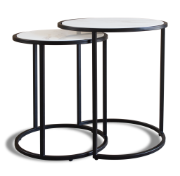 Calacatta Nest of Tables - Black
