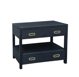Raffia Wrapped Bedside Table