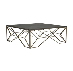Theodore Coffee Table-Cerused Dark Gray (G)
